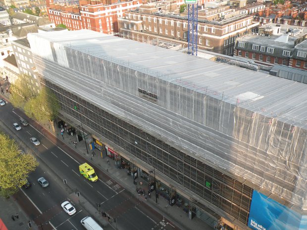  echafaudages, Saint-Pancras